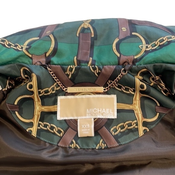 Michael Kors Puffer Vest Equestrian Print - Size XXS - Picture 4 of 14